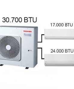 TOSHİBA MULTİ KLİMA 2'Lİ KOMBİNASYON (17+24)