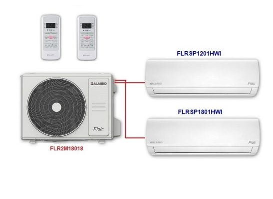 ALARKO FLAİR MULTİ KLİMA 2'Lİ KOMBİNASYON (12+18)